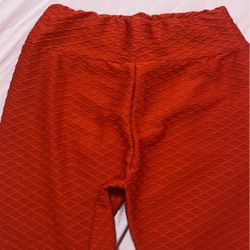 red workout bottoms