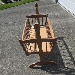 Solid Maple Baby Cradle