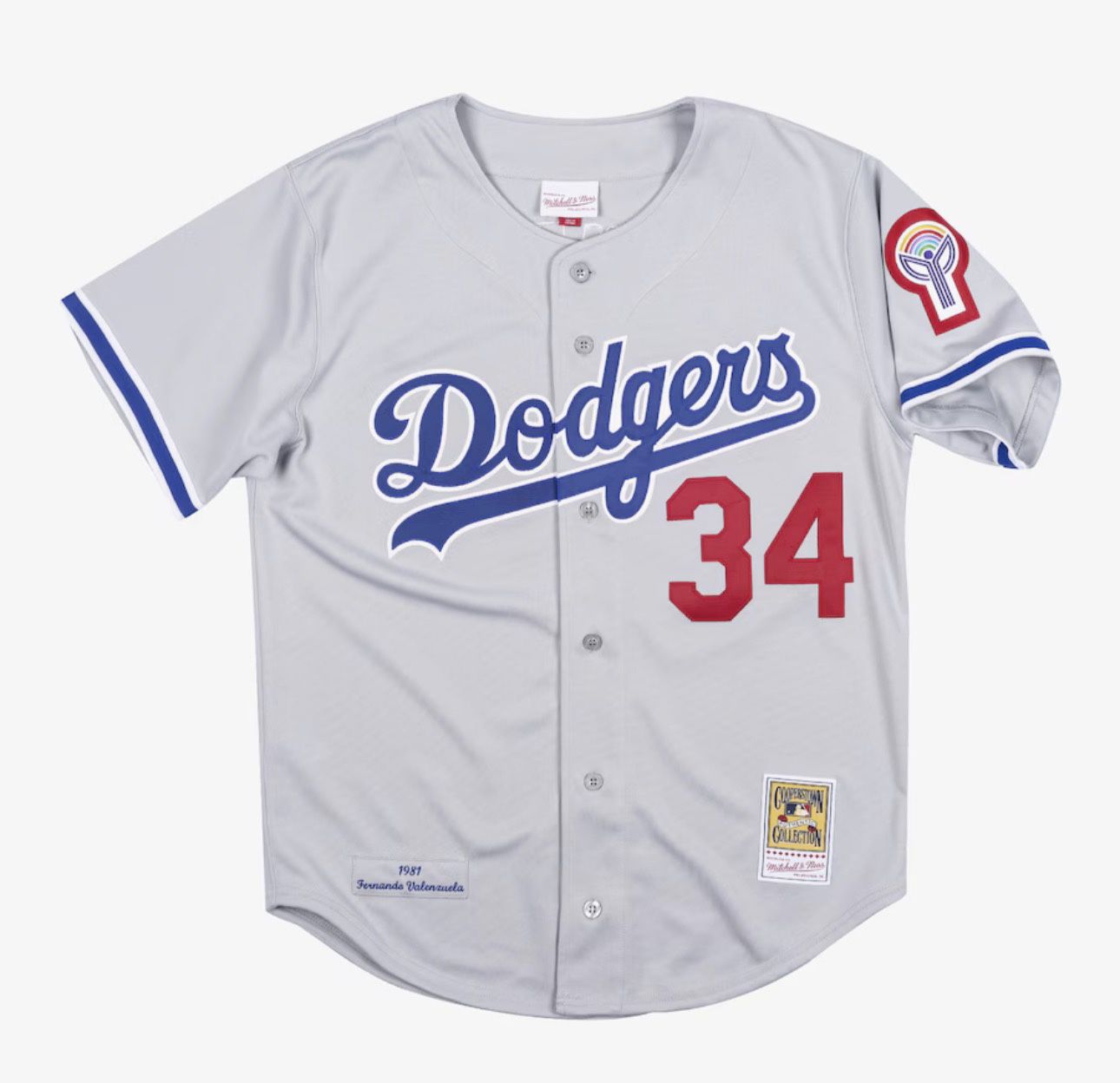 Fernando Valenzuela Los Angeles Dodgers 1981 Gray Authentic Player Jersey 