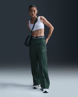 New Nike Sportswear Everything Wovens Women's Mid-Rise Open-Hem Trousers