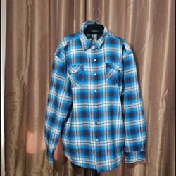 Plaid Unisex Jacket Size Large  Two X$10