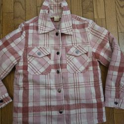Plaid flannel jacket size 7/8 girls