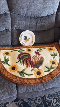 Rug and dish plate