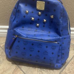 Blue MCM backpack