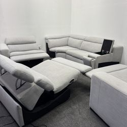 ❌2k OFF❌ 6 Pc Power Recliner Sectional - Modular - Can Deliver