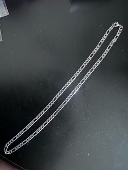 925 Sterling Silver Figaro Chain | 22” | Excellent Condition