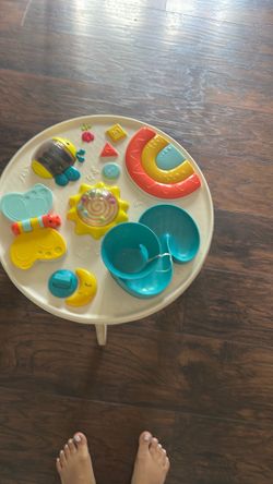 Baby standing activity table