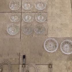 chandelier lamp parts crystal glass arms bobeches bobeche decoration