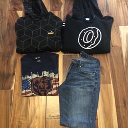 Bundle Of Clothes Size M Youth . Jeans Lucky Brand  W30 L 30 Like New Very Soft Material 
