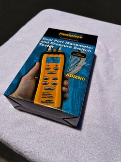 Fieldpiece SDMN6 Dual Port Manometer and Pressure Switch Tester