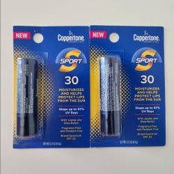 2 Coppertone Sunscreen Lip Balm