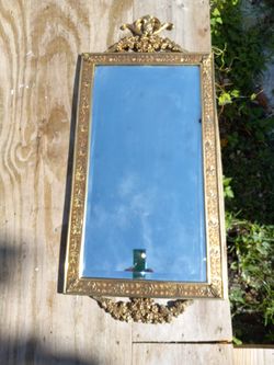 Antique Gold Metal Mirror