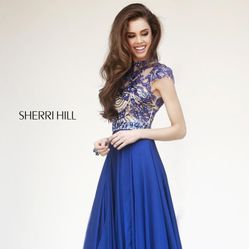 Sherri Hill 1933 Cap Sleeve Evening Dress SH1933
