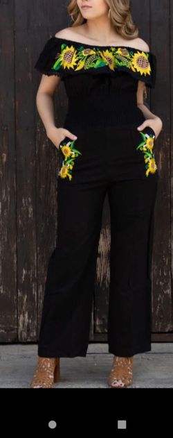 Jumpsuit With Embroidery 
