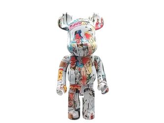 Medicom Toy Bearbrick Andy Warhol X Jean-micheal Basquiat #4 1000% Figure Jg1225crzmia