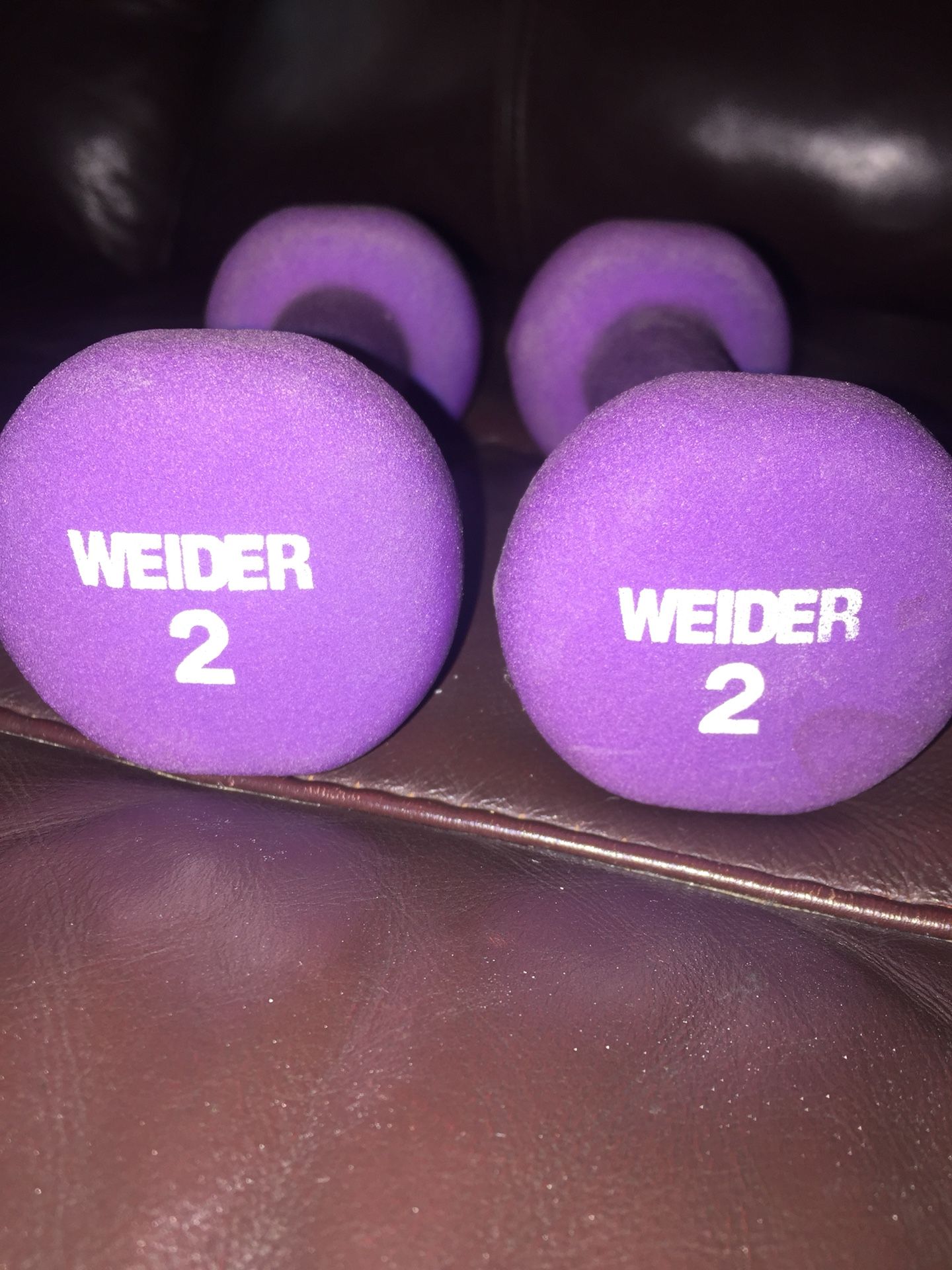 Weider 2lb dumbbells (weights)