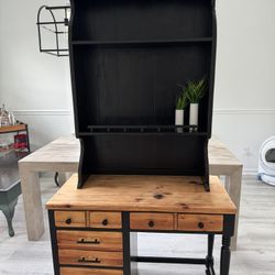 Ethan Allen Desk And Hutch Bookshelf 