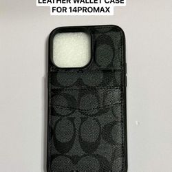 Leather Wallet Case For 14PROMAX
