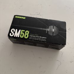 Shure SM58 Microphone – With Box & Accessories