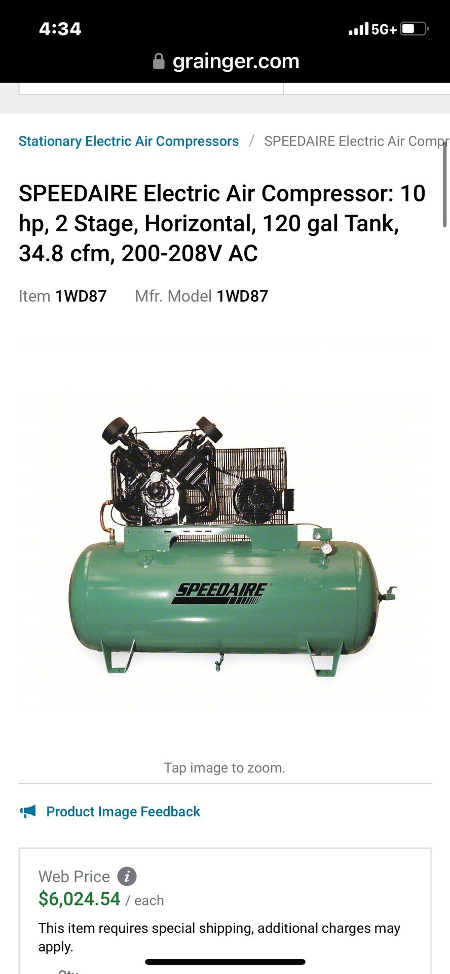 Speedaire Compressor High End