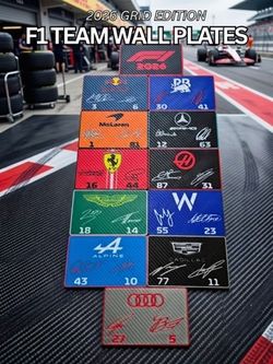 Formula 1 Team Wall Plates