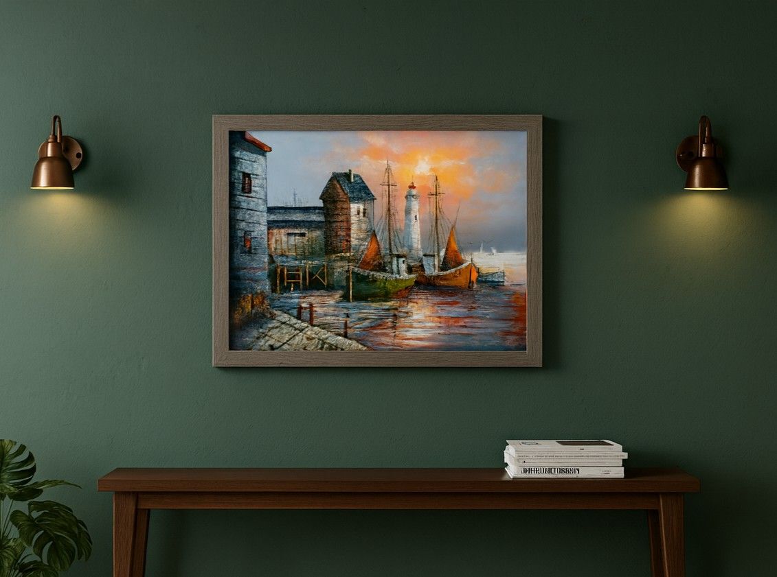 Rare Max Savy Seaside Oil Painting (give me an offer)