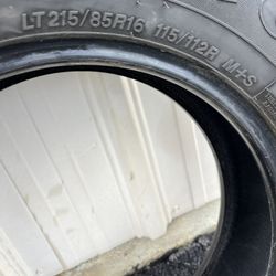 2) Little duty truck tires load range E like new