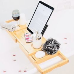  Bath Caddy Tray for Tub Chakemo