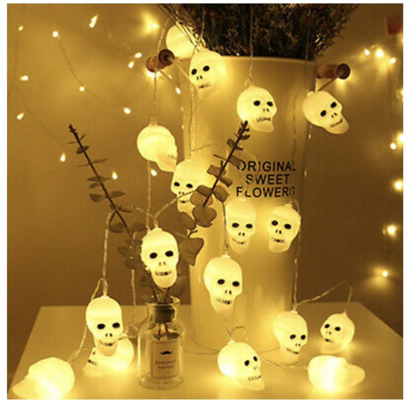 Halloween skull lights