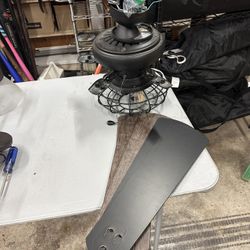 Bronze finish ceiling fan