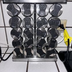 Seasoning organizer with stand