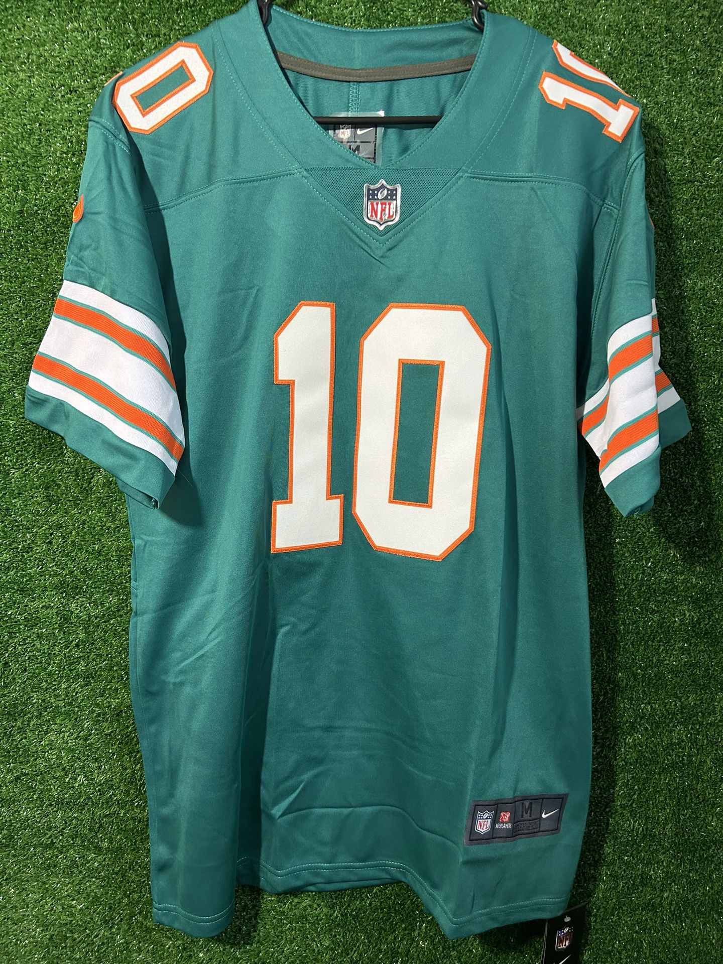 TYREEK HILL MIAMI DOLPHINS NIKE JERSEY BRAND NEW WITH TAGS SIZES MEDIUM AND LARGE AVAILABLE
