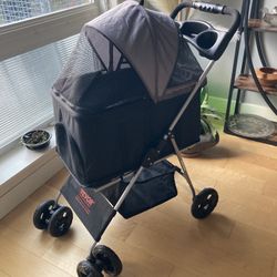 Cat Dog Stroller Carrier to 35 Pounds Foldable