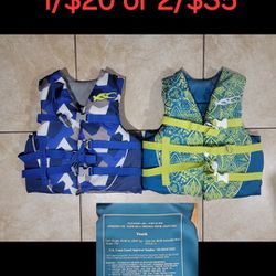 Kids Youth Life Vest/ Life Jacket (50-90 Lbs) For 1/$20 or 2/$35