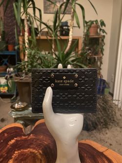 Kate Spade Card Black Leather Card Holder! New.