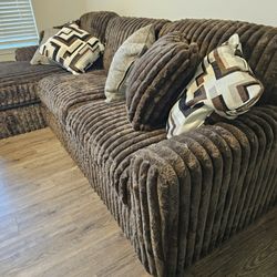 New Chaise Sectional Sofa chocolate