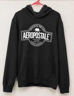 Aeropostale Black Graphic Pullover Hoodie