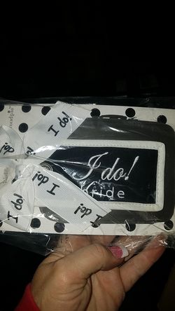Wedding bride bag tags