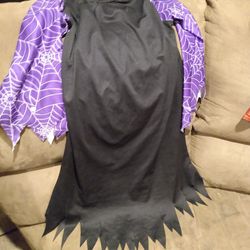 Purple Witch Halloween Dress Size 8-10