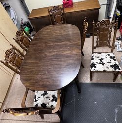 Dining Room Table, 6 chairs, Buffet/Sideboard