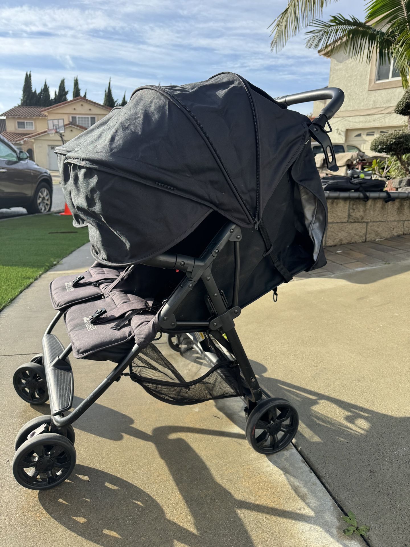 Zoe Black double stroller