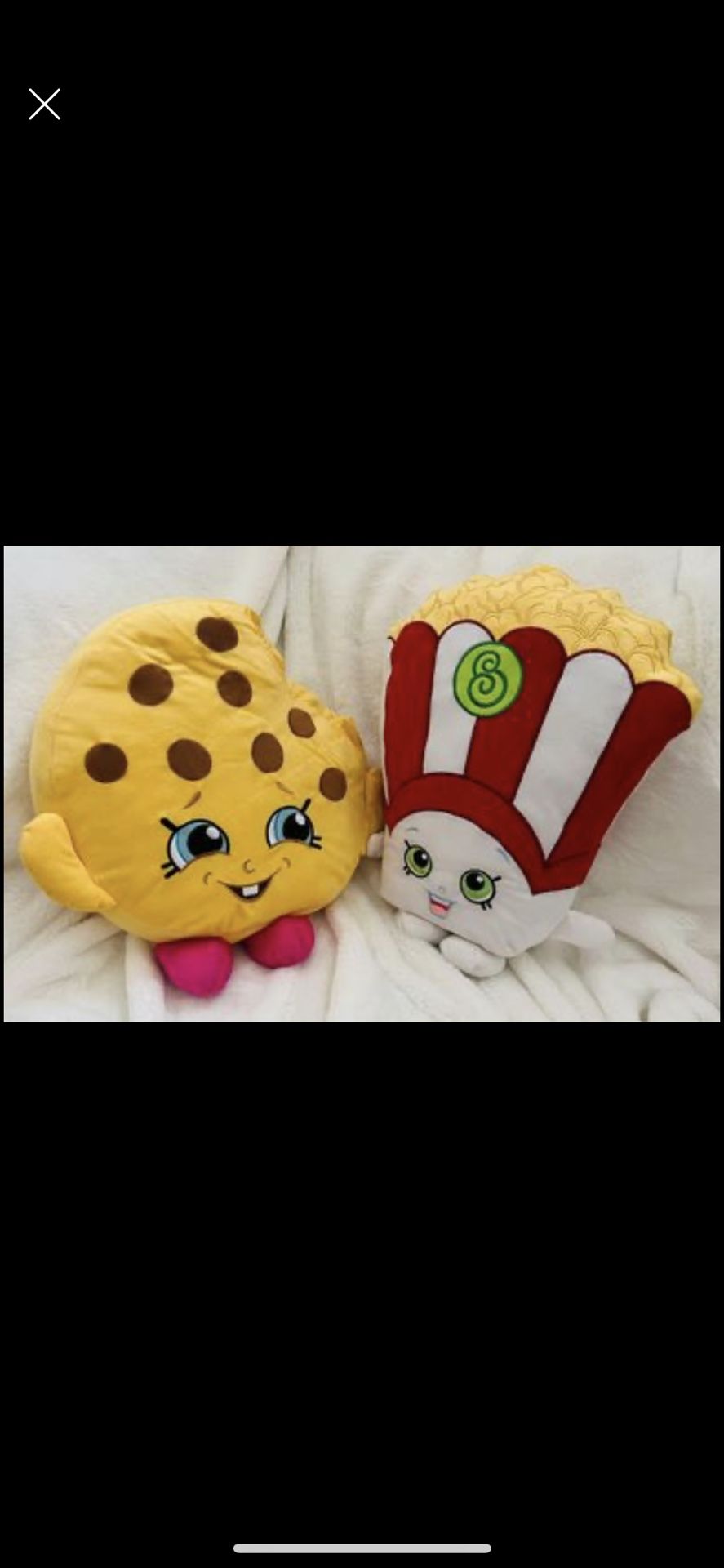 2 Shopkins Stuffed Plush 