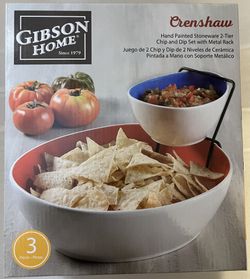 Gibson Home Crenshaw Chip and Dip Set