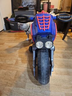 Marvel Spider-Man Electric Ride-On Motorcycle for Kids by Huffy