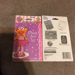 2 -packs Of Zoe Ballerina Invitations With Thank You Cards