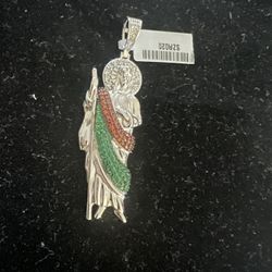 San Judas Dije Plata 925/ Sterling Silver Pendant 