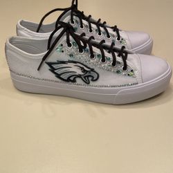 Custom Eagles Bling Sneakers