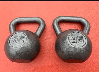 35.lbs x 2 kettlebells NEW