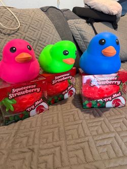 Squishy ducks and strawberries
