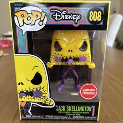 Jack Skellington Funko Pop 808 Black light 
